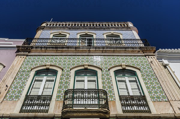House with azulejo facade, old building, architecture, tiles, craftsmanship, traditional,