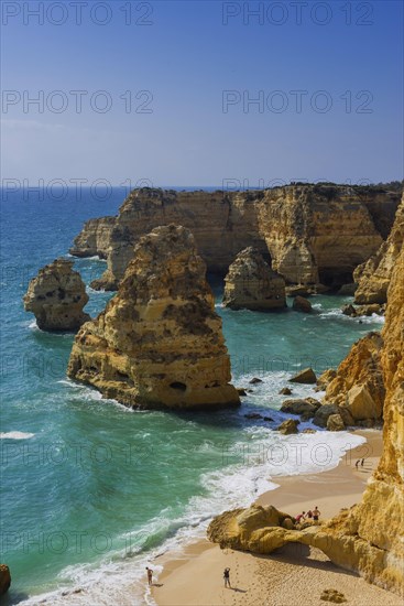 Beach, beach area in the Algarve, summer holiday, weather, sunny, Atlantic, beach, beach holiday,