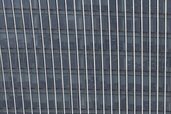 The Fenchurch building or The Walkie-Talkie building skyscraper close up of window details, City of