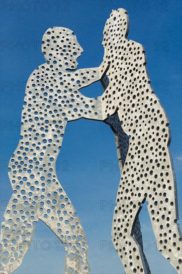 Molecule man on the Spree, art, sculpture, monument, river, attraction, sightseeing, capital,
