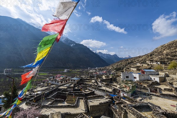 Historical village of Marpha, Jomsom, Nepal, Asia