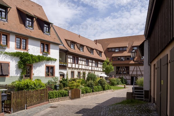 Jesuitenhof or Bettendorfer Hof, former aristocratic court, Ladenburg, Baden-Wuerttemberg, Germany,