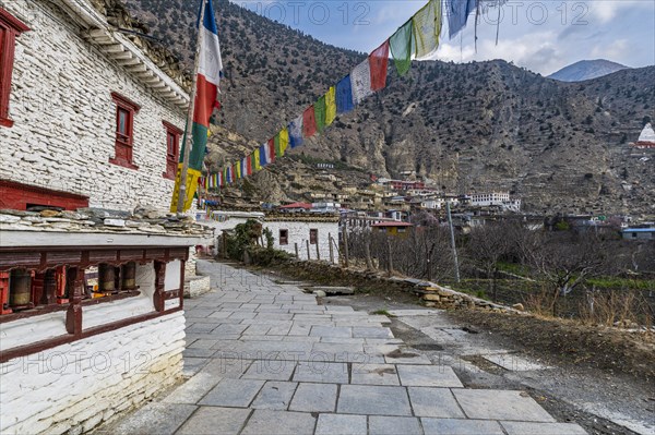 Historical village of Marpha, Jomsom, Nepal, Asia
