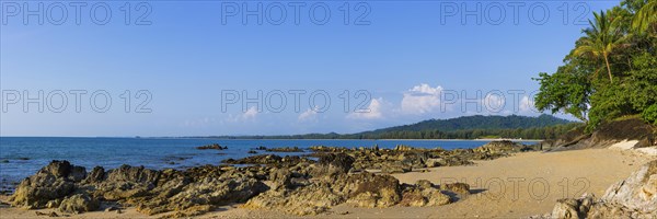 Rocky beach landscape at Silent beach in Khao lak, beach, sandy beach, panorama, beach panorama,