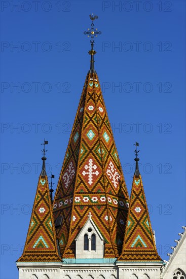 Matthias Church at the Fisherman's Bastion, building, travel, city trip, tourism, overview, Eastern