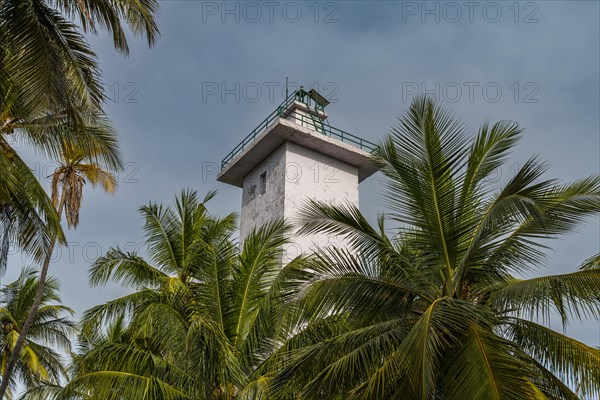 Lighthouse on Tinnakara island, Lakshadweep archipelago, Union territory of India
