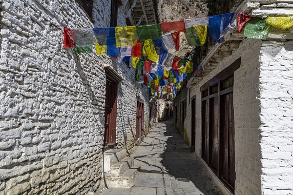 Historical village of Marpha, Jomsom, Nepal, Asia
