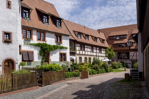 Jesuitenhof or Bettendorfer Hof, former aristocratic court, Ladenburg, Baden-Wuerttemberg, Germany,