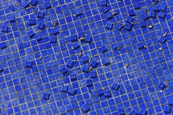 Blue tiles as texture, background, single, construction, building material, construction industry,