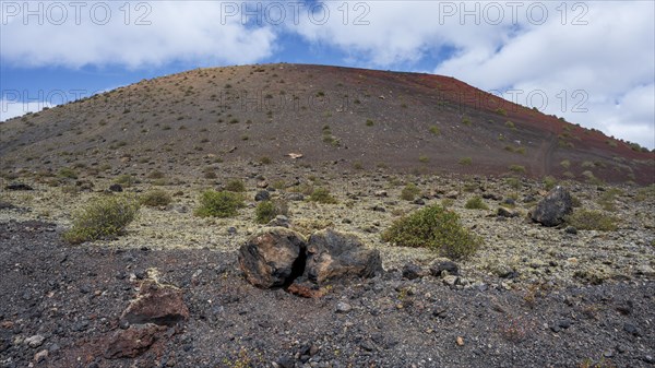 Caldera Colorada, Parque Natural de Los Volcanes, Masdache, Lanzarote, Canary Islands, Spain,