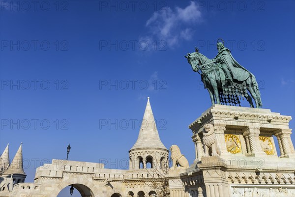 St Stephen in the Fisherman's Bastion, travel, city trip, tourism, Eastern Europe, architecture,