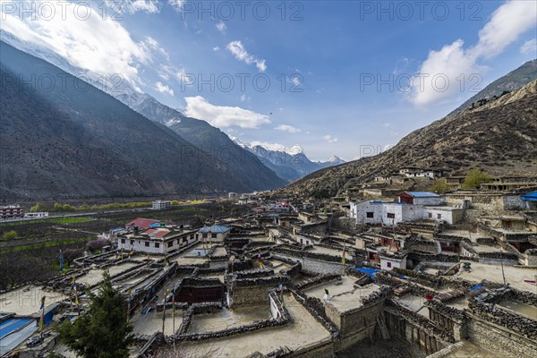Historical village of Marpha, Jomsom, Nepal, Asia