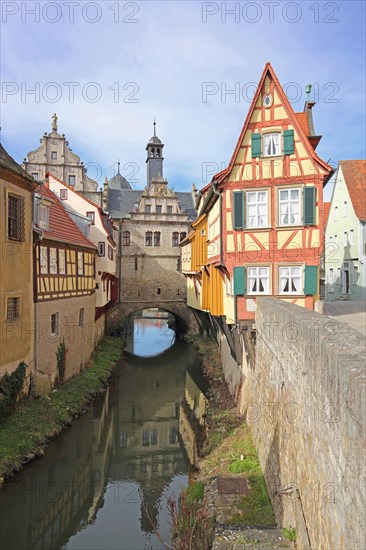 Historic Main Gate, half-timbered house Malerwinkelhaus and Breitbach, town gate, town tower,