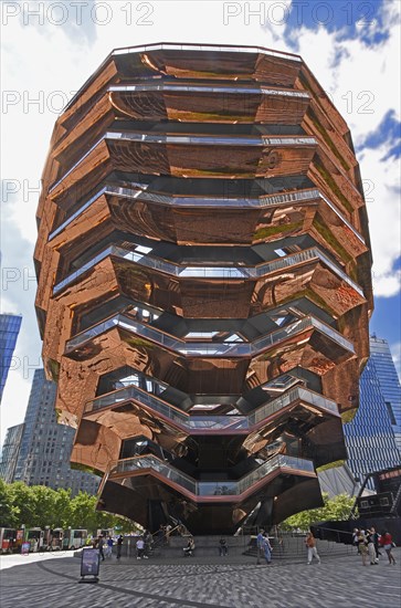 The Vessel, Hudson Yards, Chelsea neighbourhood, West Manhattan, New York City, New York, USA,