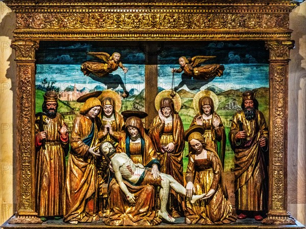 Wood carving with gilded wood, 1509, Giovanni Mioni, Museo Civico d'Arte, Palzuo Ricchieri,