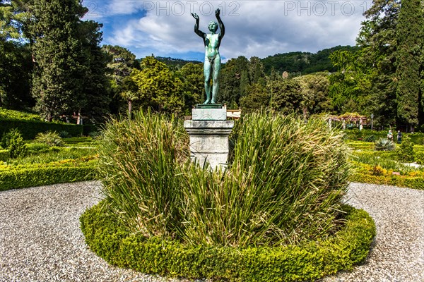 Park of Miramare Castle with marvellous view of the Gulf of Trieste, 1870, residence of Maximilian