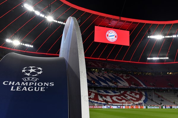 Arch, Arch, Road to London, Scoreboard, Logo, Champions League, CL, Allianz Arena, Munich, Bavaria,