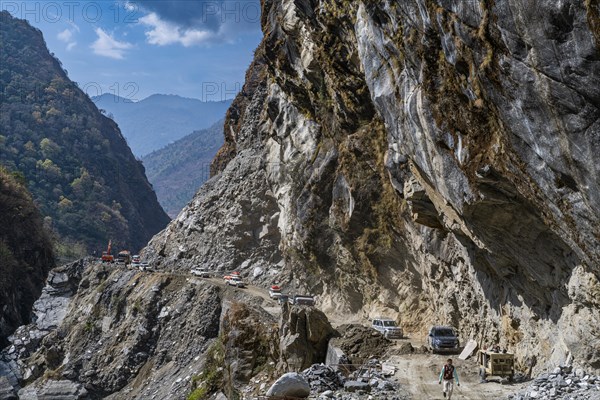 Adventurous highway to Jomsom, Nepal, Asia