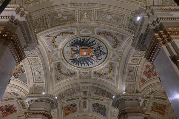 Ceiling, Room XXVII, Kunstkammer, Kunsthistorisches Museum Vienna (KHM), Laimgrube, Vienna,