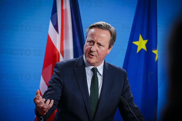 David Cameron, Foreign Secretary of Great Britain and Northern Ireland. Berlin, 07.03.2024.