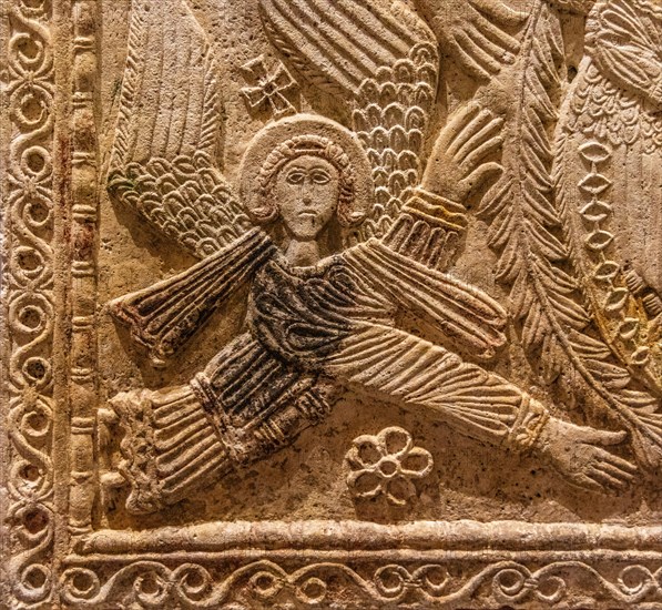 Ratchis Altar with angels, 8th century, Museo Cristiano with masterpieces of Lombard sculpture,