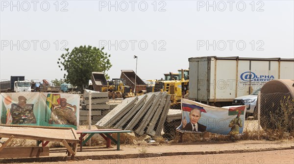 The new president who came to power in a coup, Ibrahim Traore, promotes friendship with Russia,