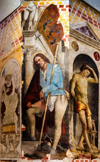 Frescoes, Duomo di San Marco, old town centre with magnificent aristocratic palaces and