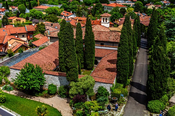 Cloister at Duino Castle, with spectacular sea view, private residence of the Princes of Thurn and
