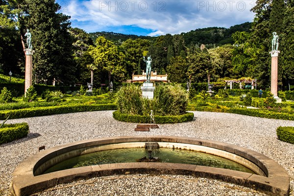 Park of Miramare Castle with marvellous view of the Gulf of Trieste, 1870, residence of Maximilian
