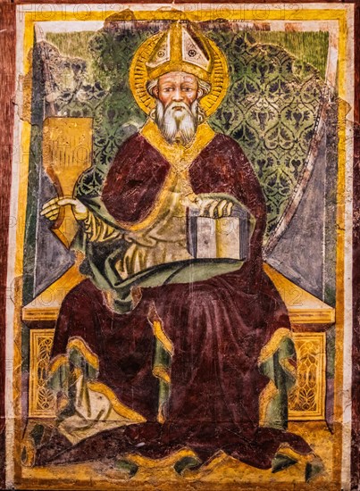 St. Blaise on the throne, 15th century, Museo Cristiano with masterpieces of Lombard sculpture,
