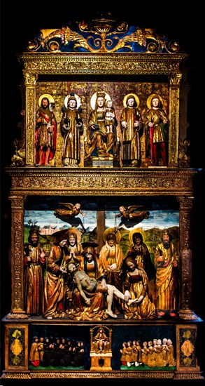 Wood carving with gilded wood, 1509, Giovanni Mioni, Museo Civico d'Arte, Palzuo Ricchieri,