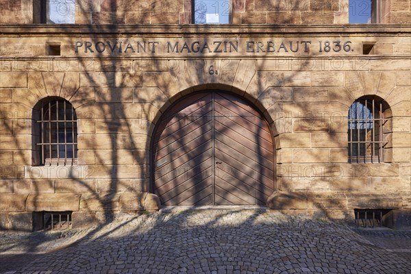 Entrance to the provisions magazine Minden, Muehlenkreis Minden-Luebbecke, North Rhine-Westphalia,