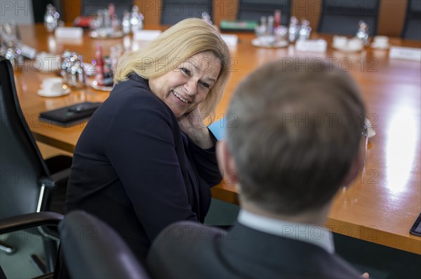 Christian Lindner, Federal Minister of Finance, with Nancy Faeser, Federal Minister of the Interior
