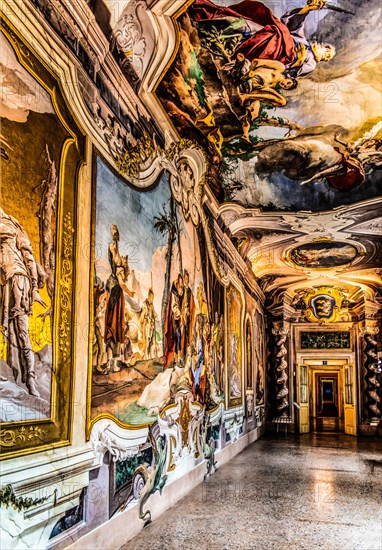Galleria with the cycle of frescoes by G. B. Tiepolo, Palazzo Patriarcale, Dioezesan Museum with