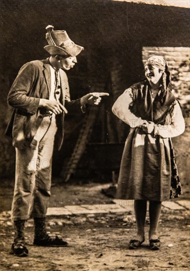 Traditional costumes in Friuli, photo by Attilio Brisighelli, Museum of Photography, Castello di