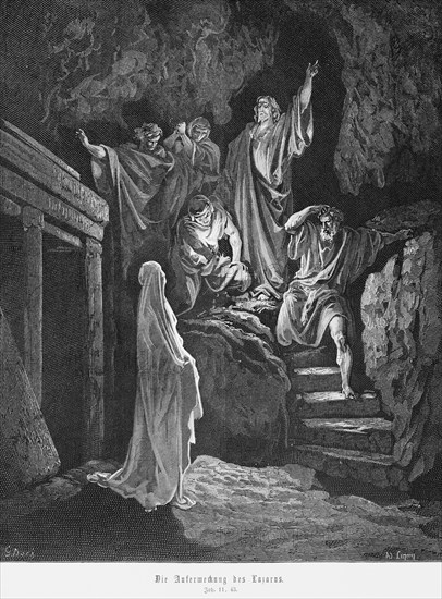 The resurrection of Lazarus, Gospel of John, chapter 11, light, shroud, sweat cloth, death,