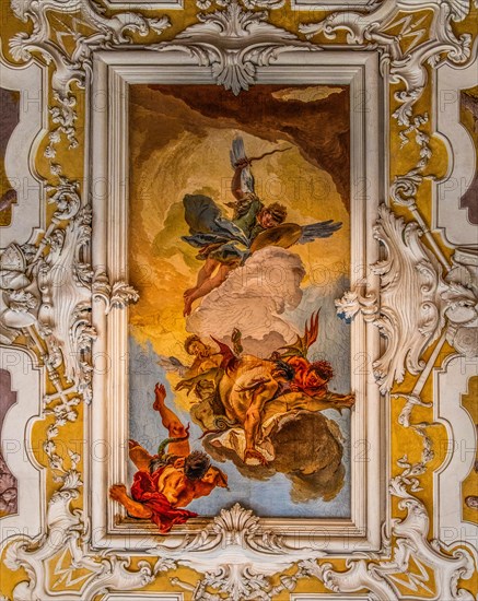 Staircase of Honour, ceiling painting: the Fall of Hell, by Giambattista Tiepolo, Palazzo