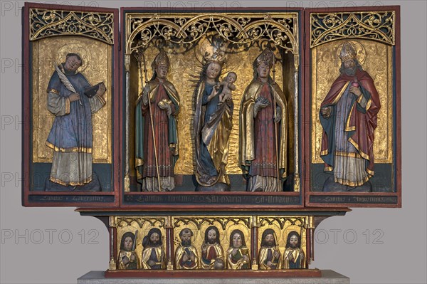Marian altar around 1500, unknown artist, St Clare's Church, Koenigstrasse 66, Nuremberg, Middle