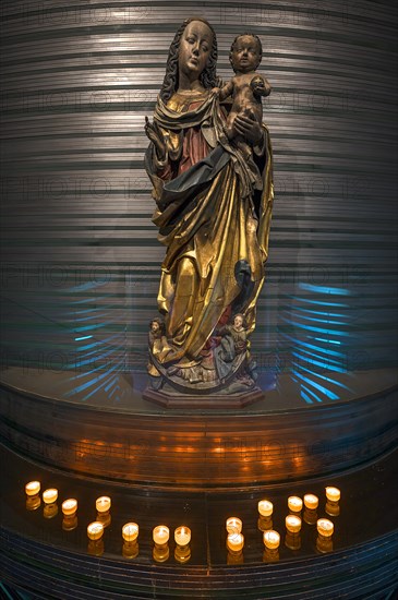 Sculpture of the Virgin and Child from around 1480, Marian Chapel of St Clare's Church,