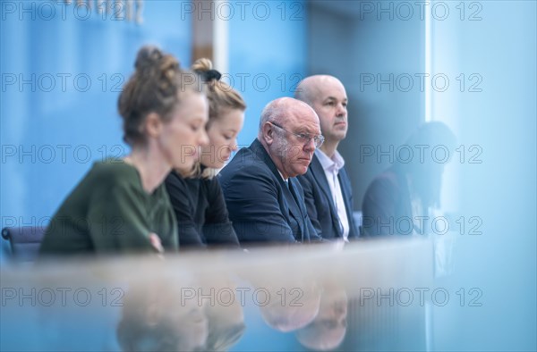 (R-L) Prof Marcel Fratzscher, President of the German Institute for Economic Research (DIW), Dr