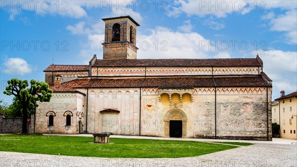 Duomo di Santa Maria Maggiore, 13th century, historic city centre, Spilimbergo, Friuli, Italy,