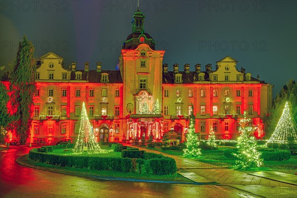 Bueckeburg Castle Christmas lights Christmas magic Bueckeburg Germany