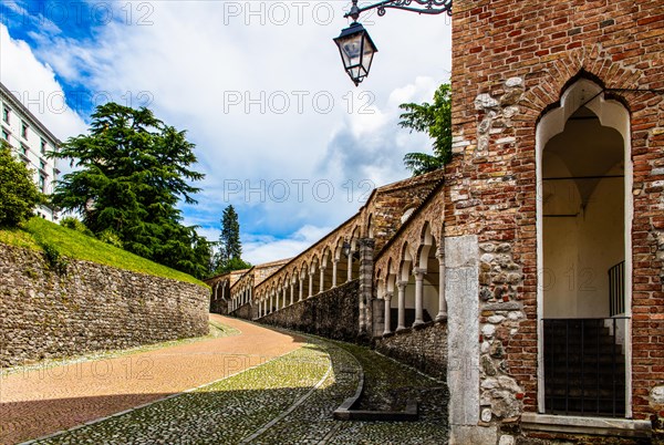 Stairway to the Castello di Udine, Udine, most important historical city of Friuli, Italy, Udine,