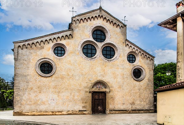 Duomo di Santa Maria Maggiore, 13th century, historic city centre, Spilimbergo, Friuli, Italy,