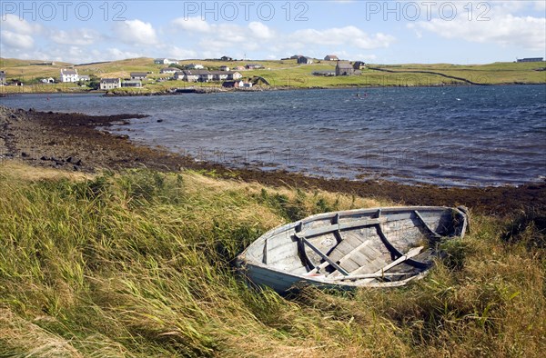 Village of Walls, Mainland, Shetland Islands, Scotland, United Kingdom, Europe