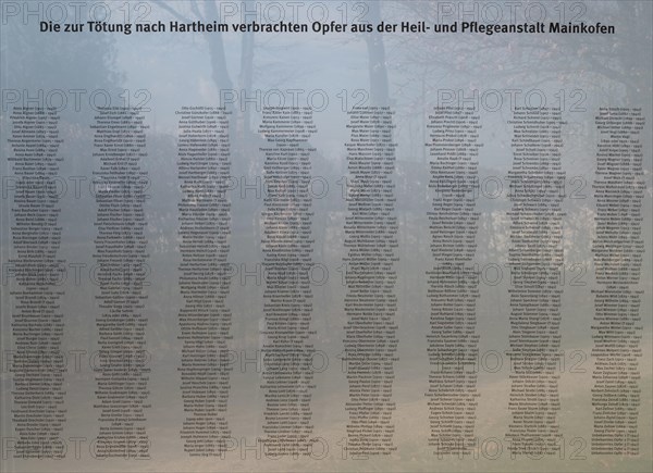 Mainkofen, Lower Bavaria, Germany, March 15th 2024, Memorial to the victims of Nazi persecution on