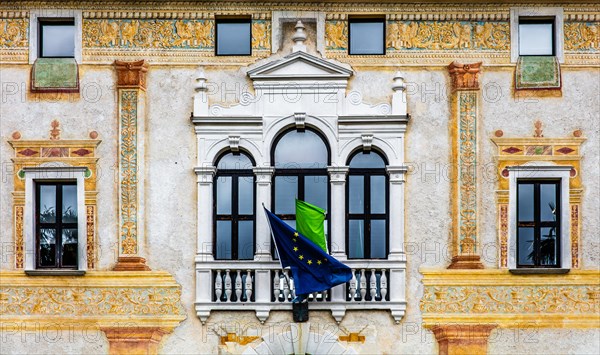 Palazzo Comitale degli Spilimbergo di Sopra, historic city centre, Spilimbergo, Friuli, Italy,