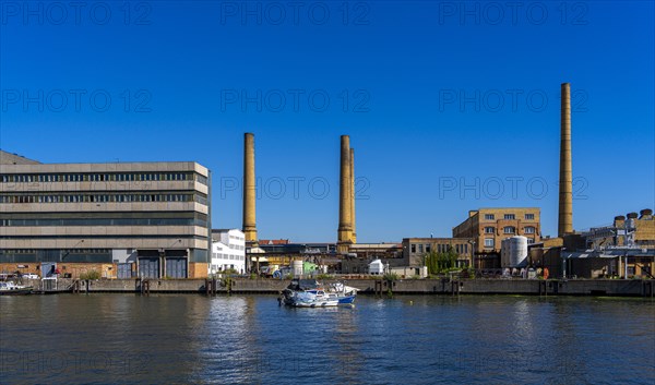 Industrial and factory site on the Spree, luminaire factory, Berlin-Oberschoeneweide, Berlin,