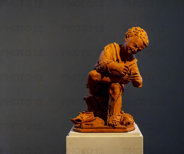 Thorn extractor, Padua late 15th century, sculpture collection in the Bode Museum, Berlin, Germany,