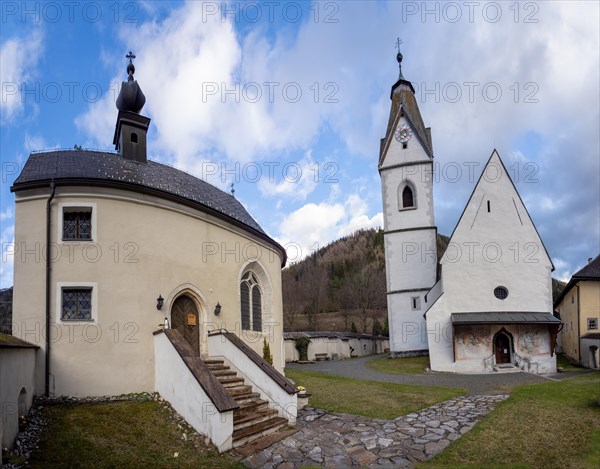St Anthony's Chapel, late Gothic building, next to the parish church of Tragoess-Oberort, dedicated